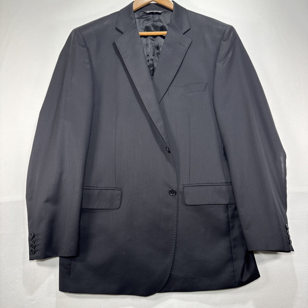 Saks Fifth Avenue Ermenegildo Zegna Suit‎ Blazer Sz 44R Traveler  Gray Stripes